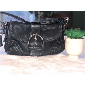 Coach Black Leather Soho Handbag